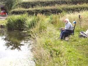 Fishing at Holly Hedge Pool